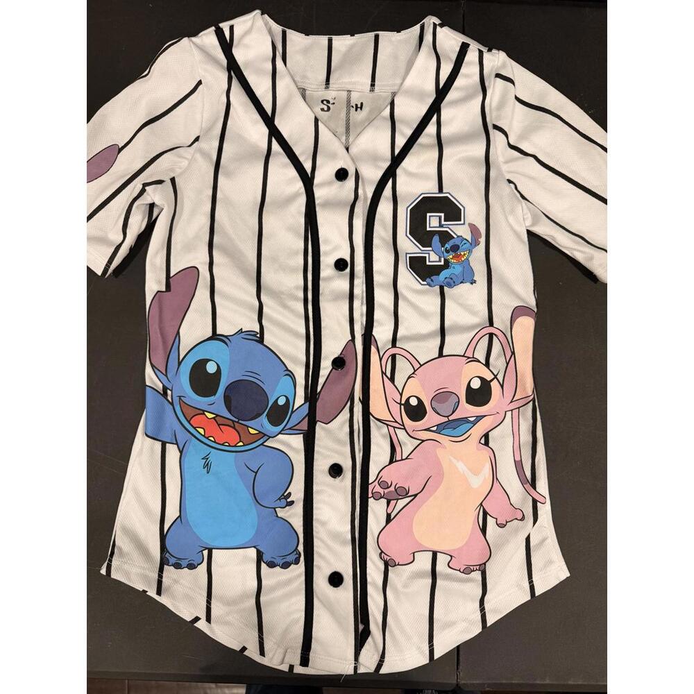 #T6 LILO & STITCH Jersey 18" PTP Small Medium